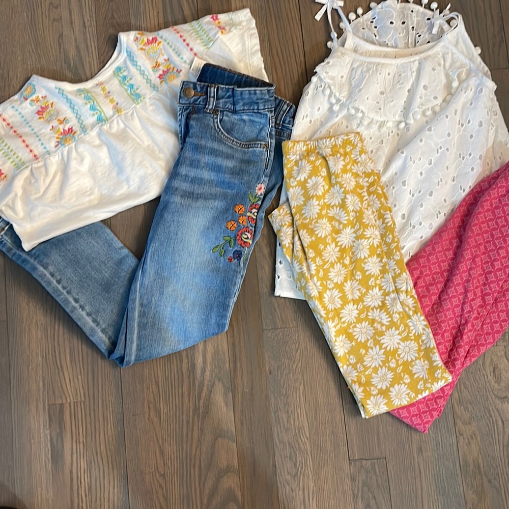 Girl Garnett hill girl size 8 top jeans leggings